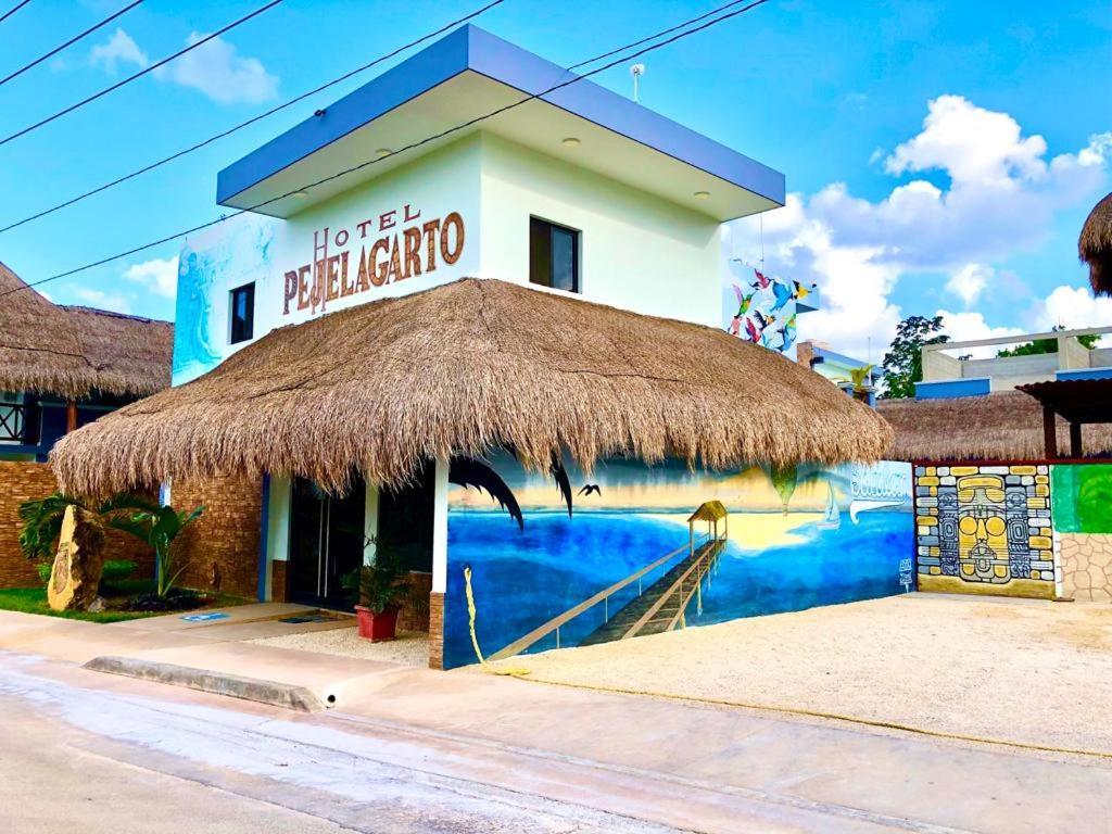 Hotel Pejelagarto Bacalar Eksteriør billede